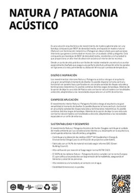 Revestimientos Interiores de Muro - Natura Patagonia - Natura Patagonia Acústico