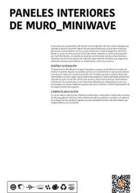 Revestimientos Interiores de Muro - Miniwave